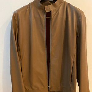 Loro Piana Leather Bomber Jacket L
